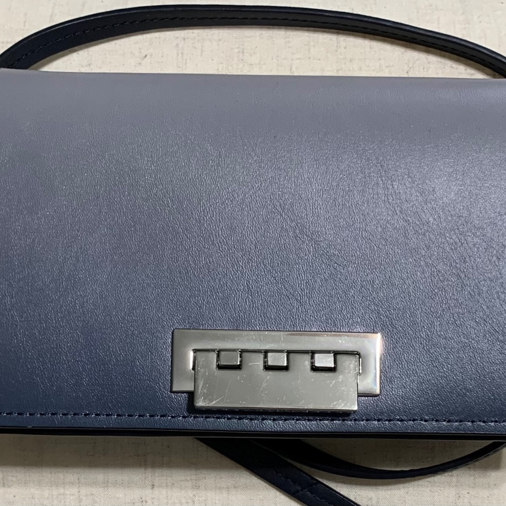 Zac Posen Earthette Crossbody in steel blue ombre